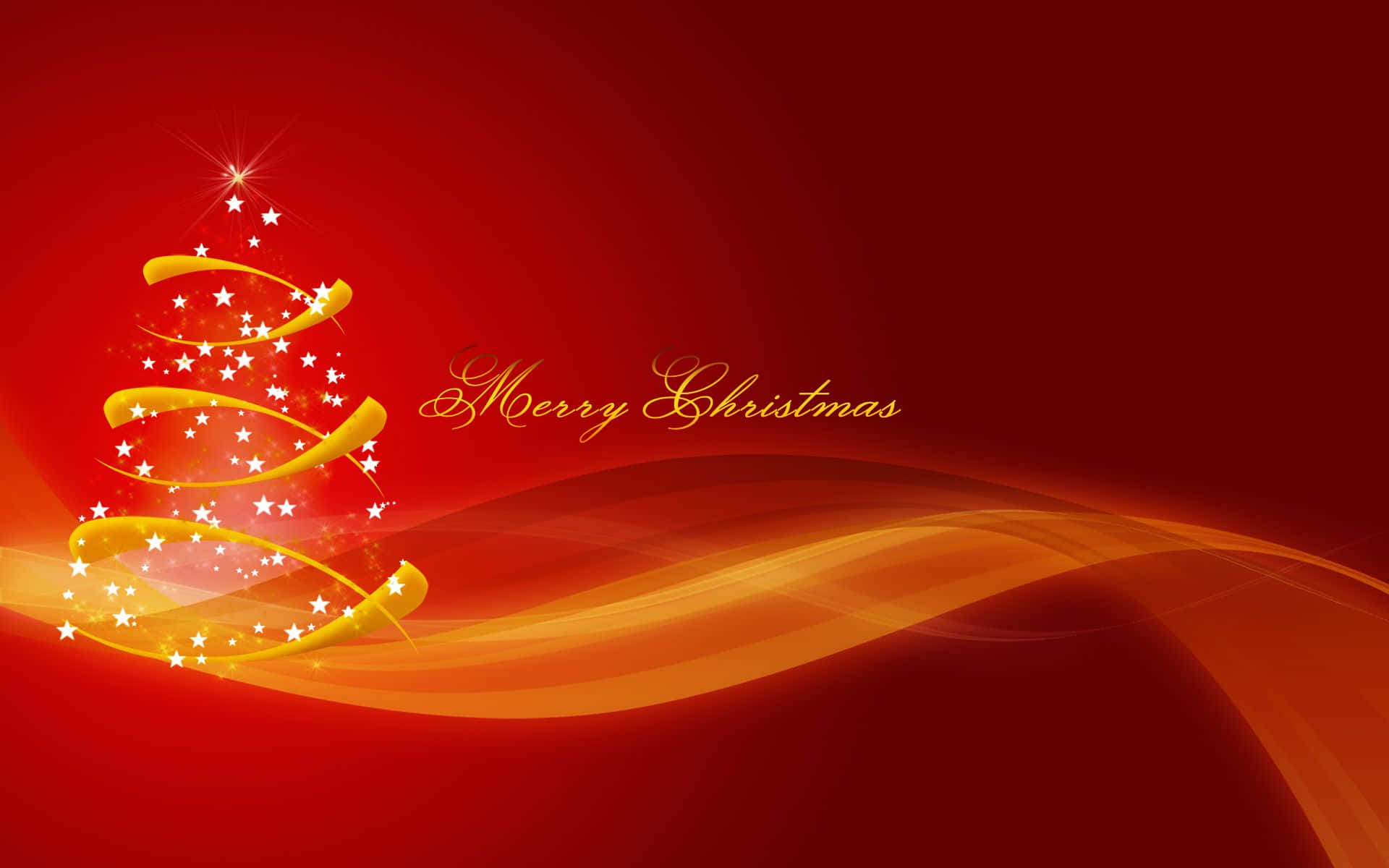 Simple Red And Gold Christmas IPad Wallpaper