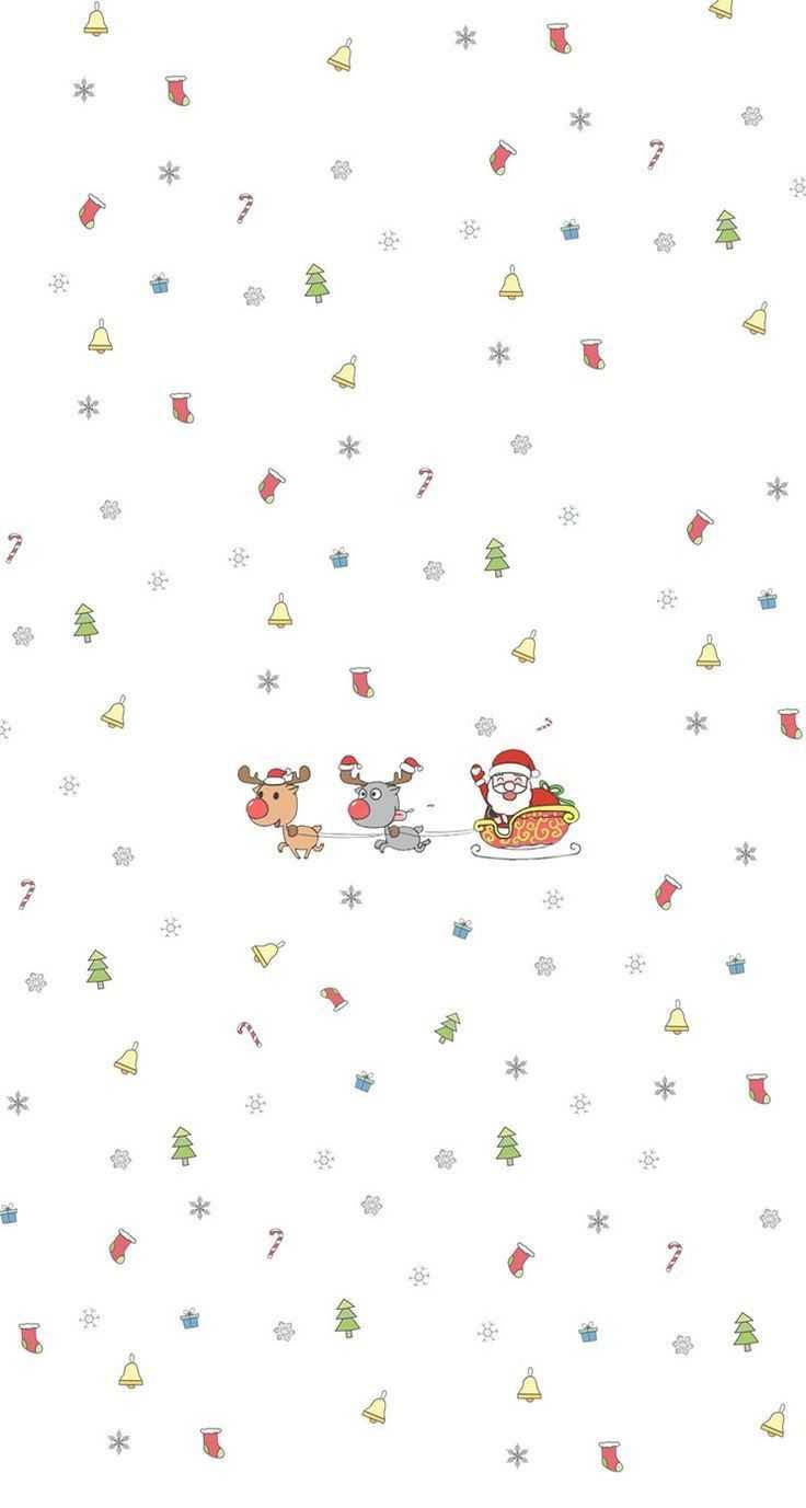 Simple Christmas Sleigh Wallpaper