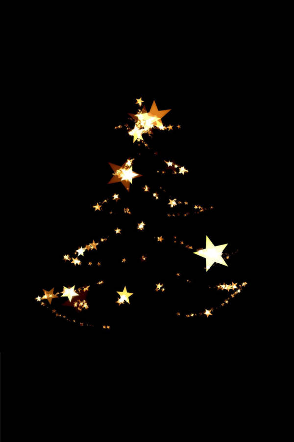 Simple Christmas Tree Lights Wallpaper