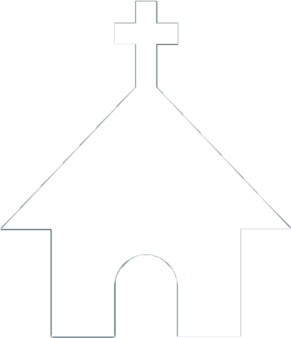 Simple Church Silhouette Clipart PNG