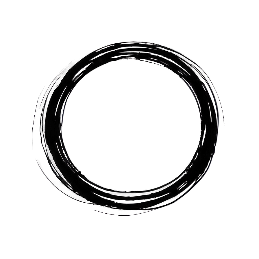 Simple Circle Sketch Png 26 PNG