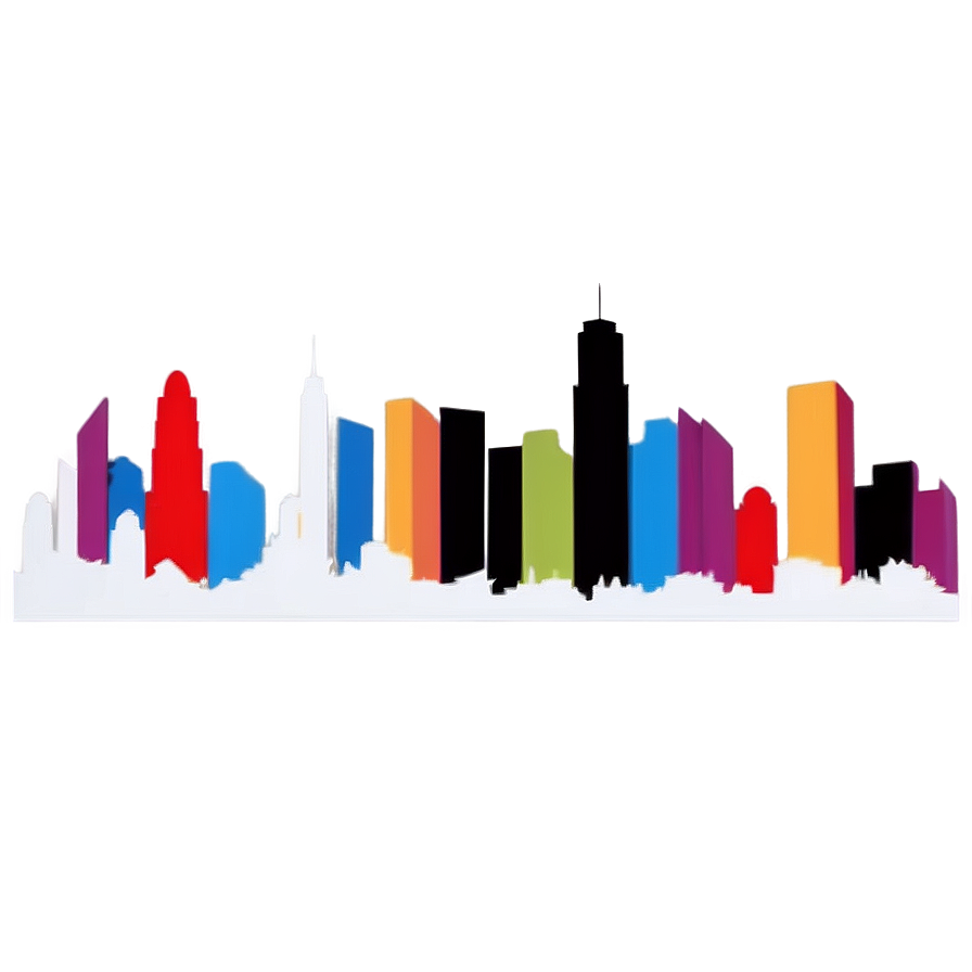 Simple City Skyline Png 06232024 PNG