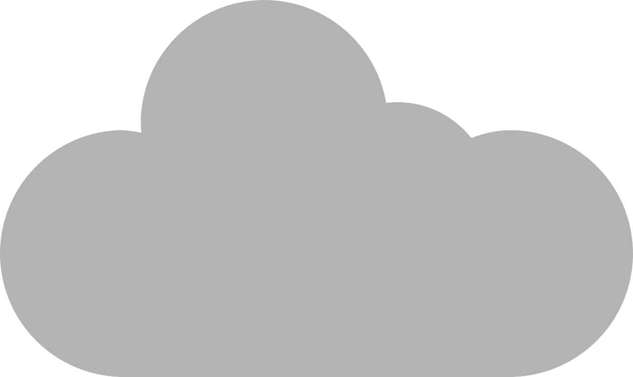 Simple Cloud Clipart Graphic PNG