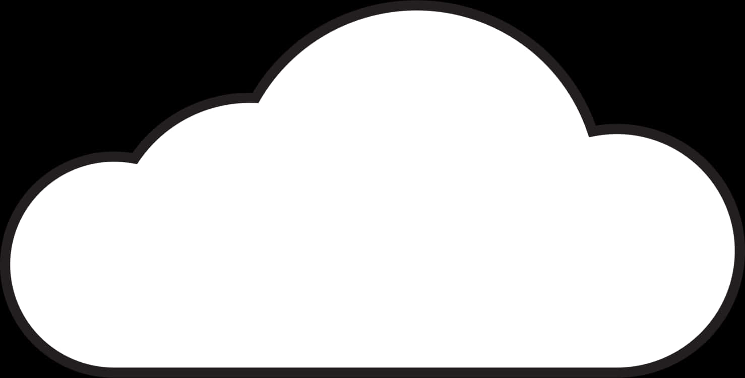 Simple Cloud Graphic PNG