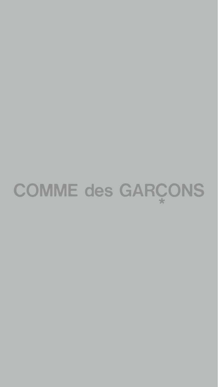 Einfachcomme Des Garçons Grau Wallpaper