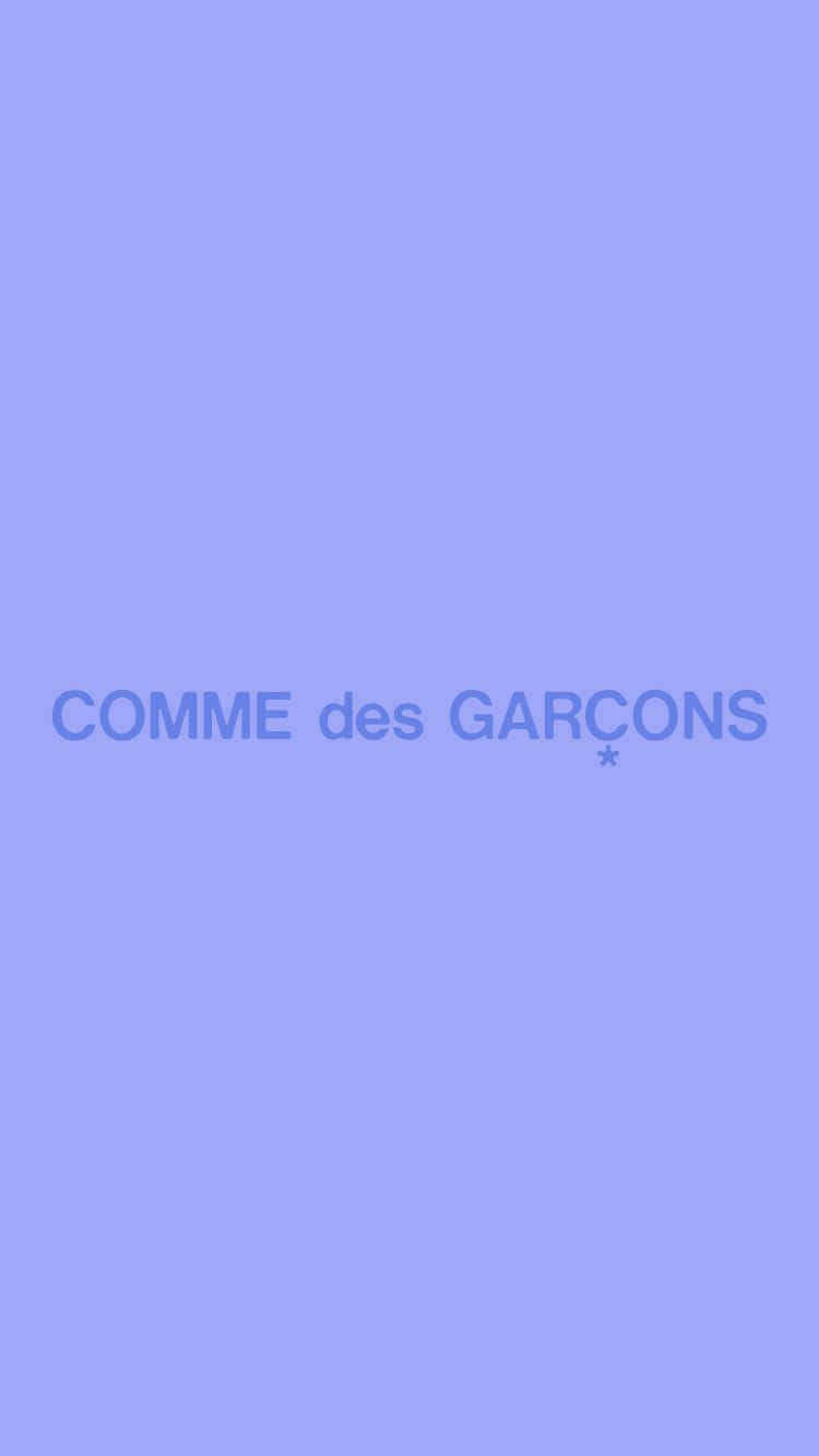 Enkelcomme Des Garçons-lila Blå. Wallpaper