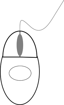 Simple Computer Mouse Vector PNG