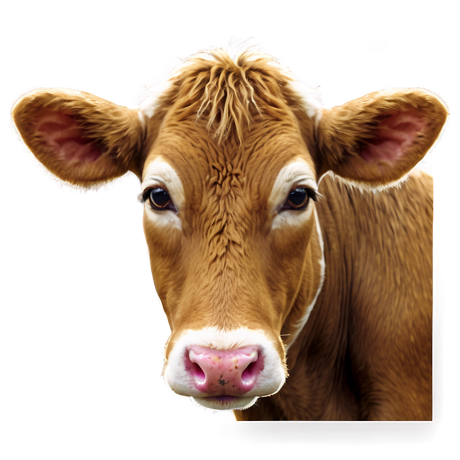 Simple Cow Face Outline Png 06212024 PNG