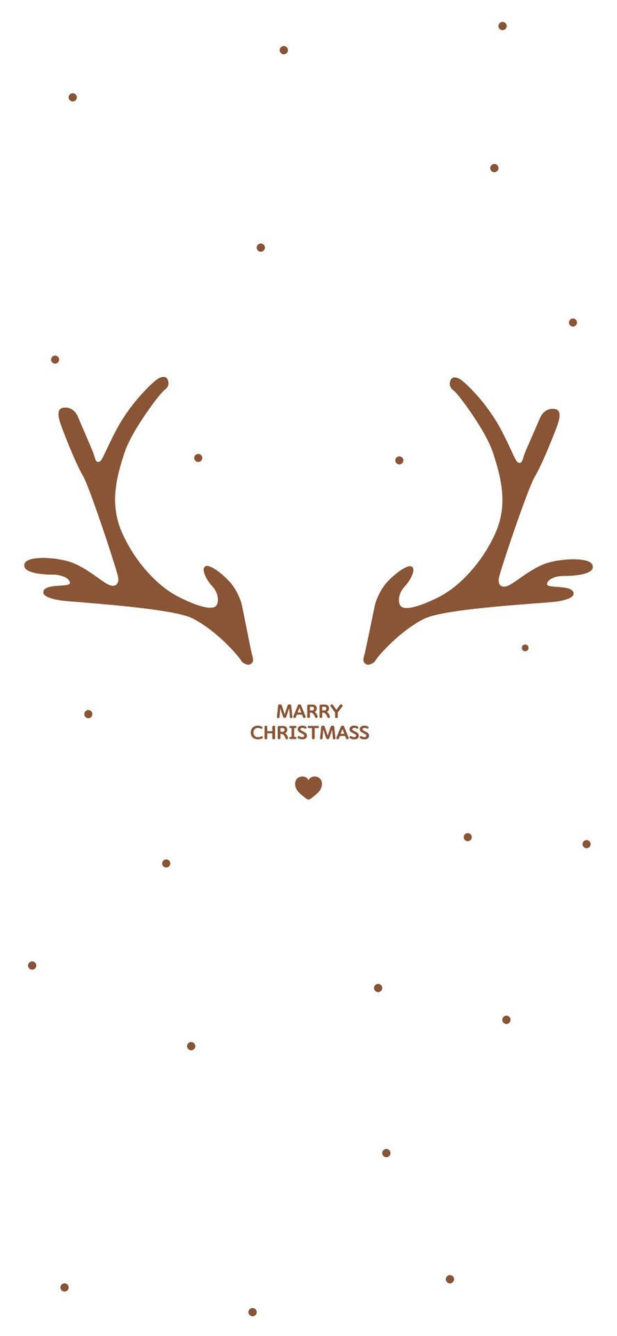 Simple Cute Christmas iPhone Marry Christmass Wallpaper
