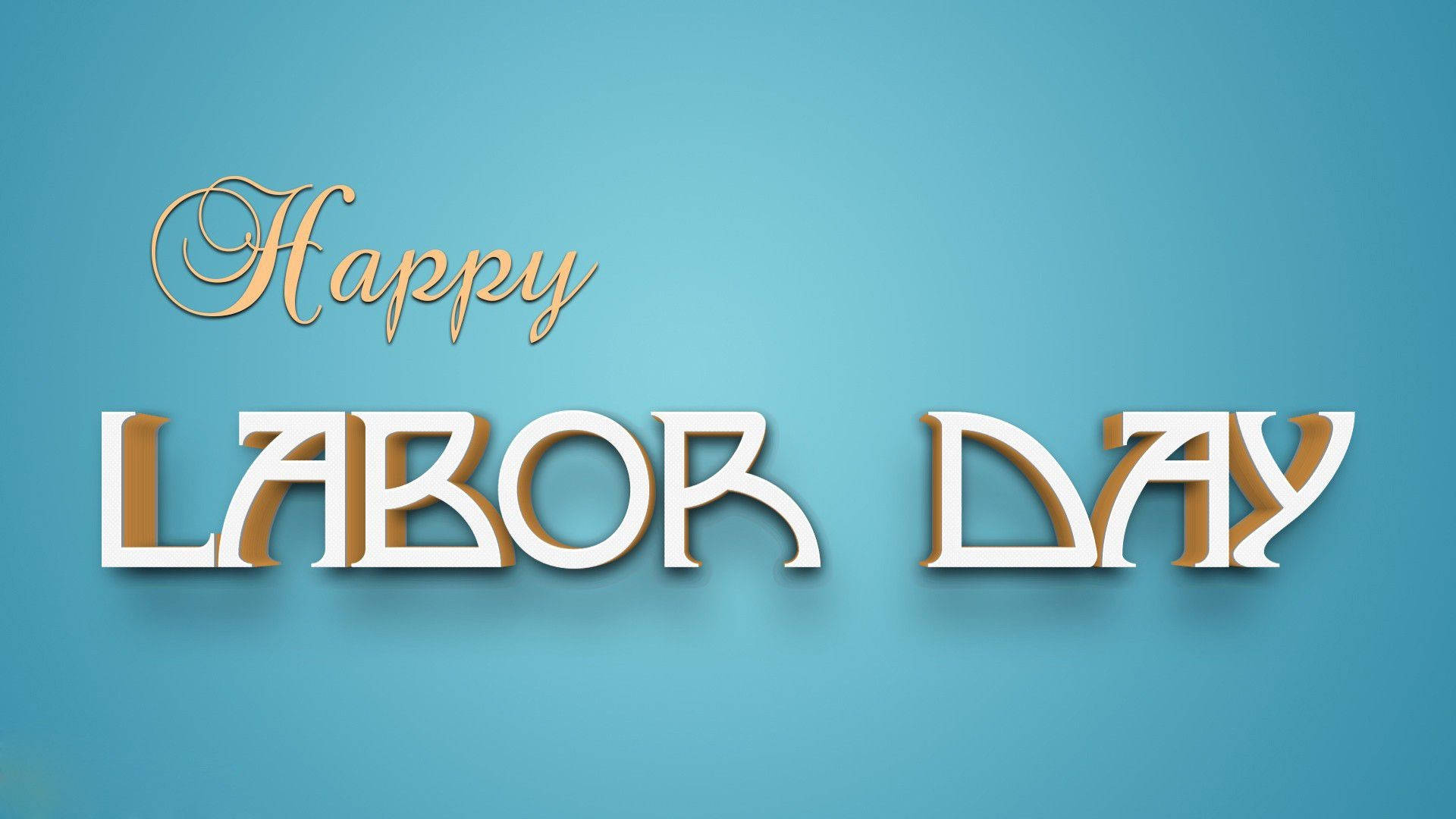Simple Digital Happy Labor Day Wallpaper