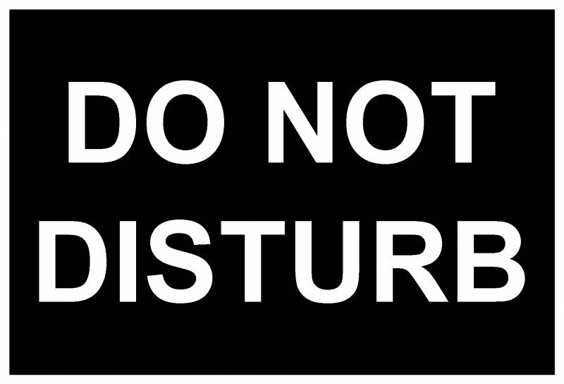 Firm Do Not Disturb Sign Wallpaper
