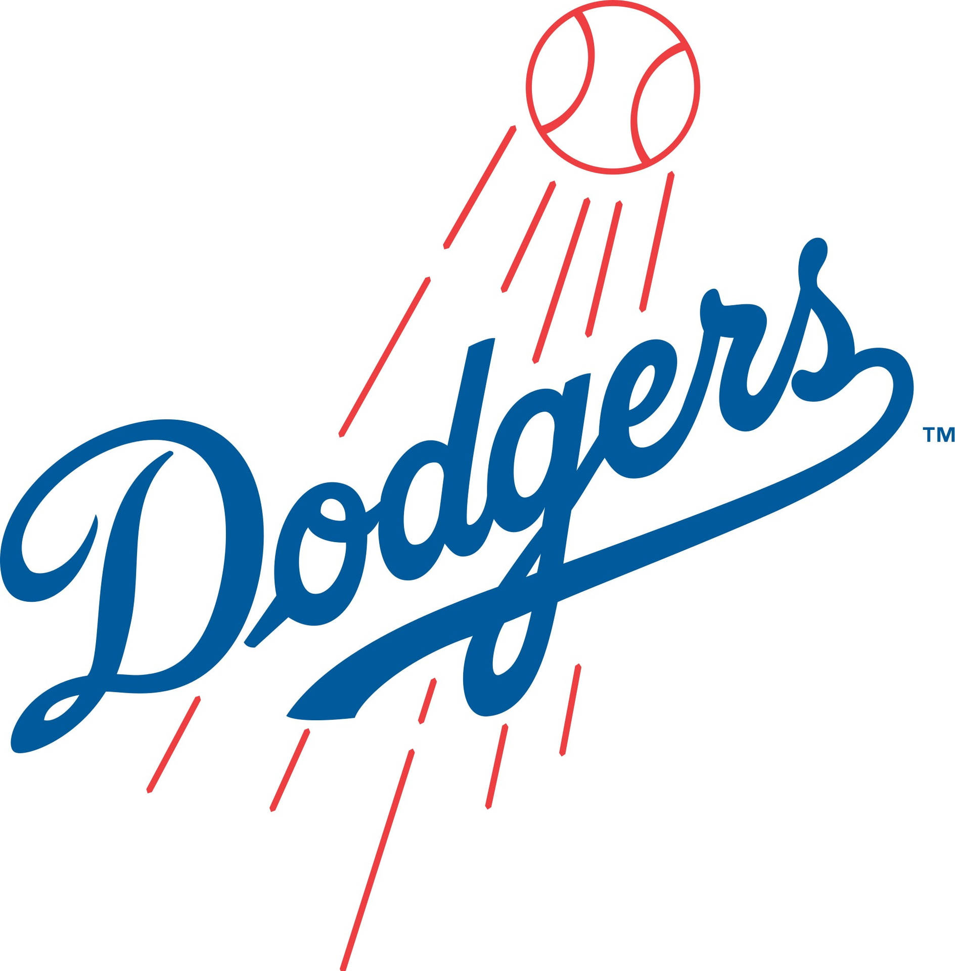 Logosimples Dos Dodgers. Papel de Parede
