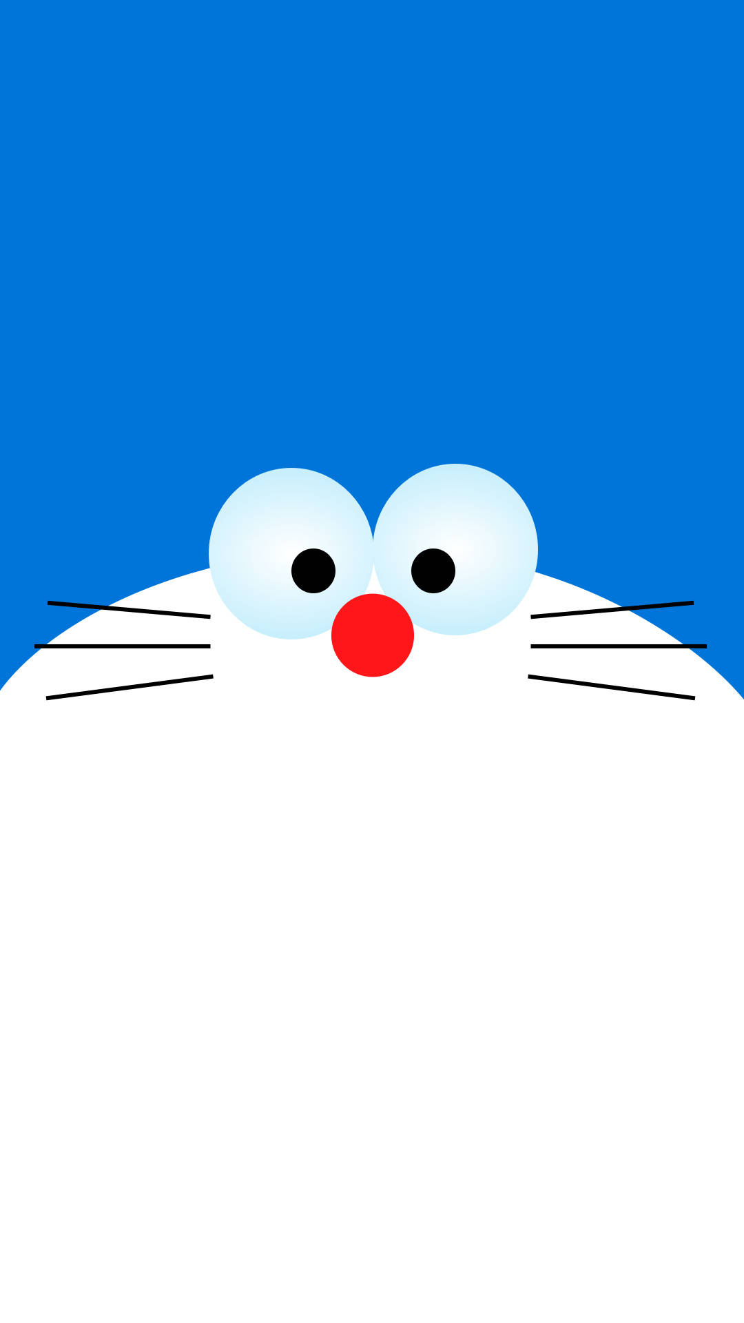 Simple Doraemon Iphone Graphic Art Background