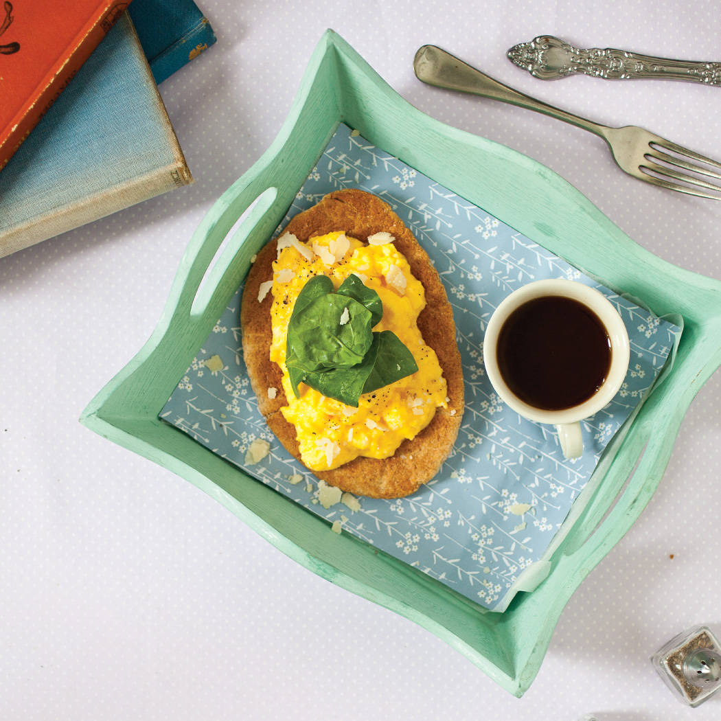 Simple Egg Omelette With Coffee Wallpaper