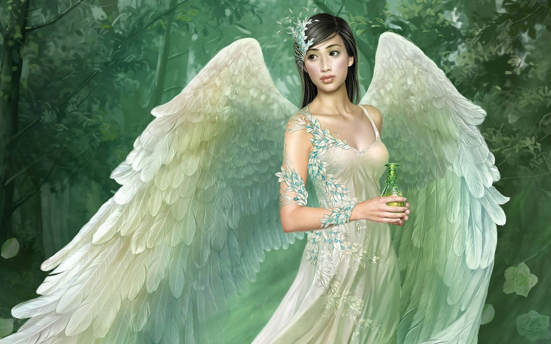 Simple Fairy With Wings Wallpaper