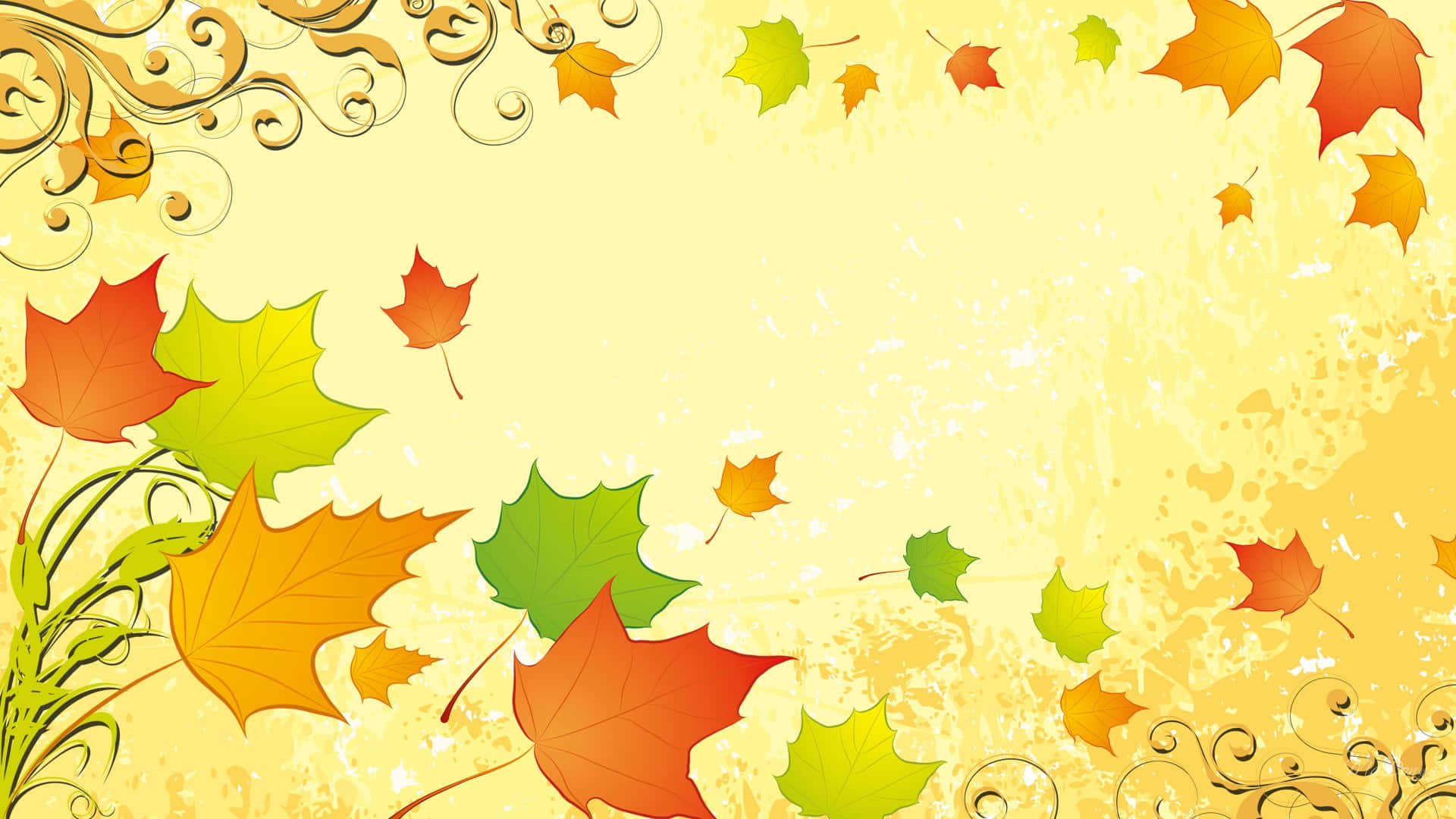 Take a stroll through the beautiful autumn landscape Wallpaper