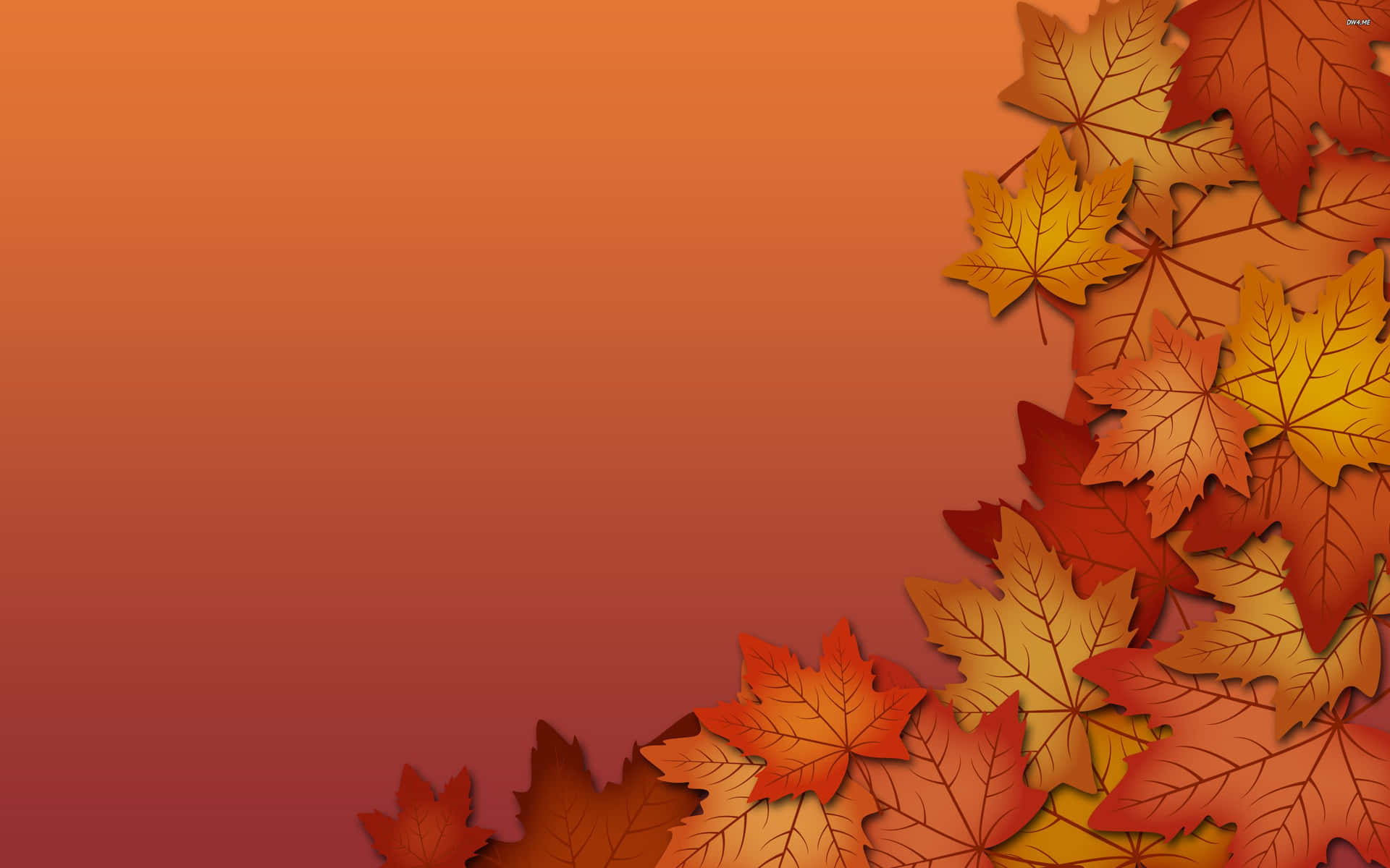 Tag et øjeblik for at beundrede skønheden af ​​efterårets farver. Wallpaper