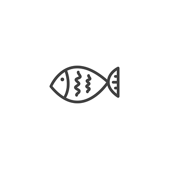 Simple Fish Icon PNG