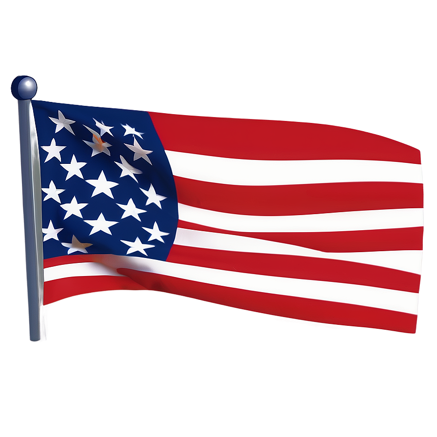 Simple Flat American Flag Png Icon 97 PNG