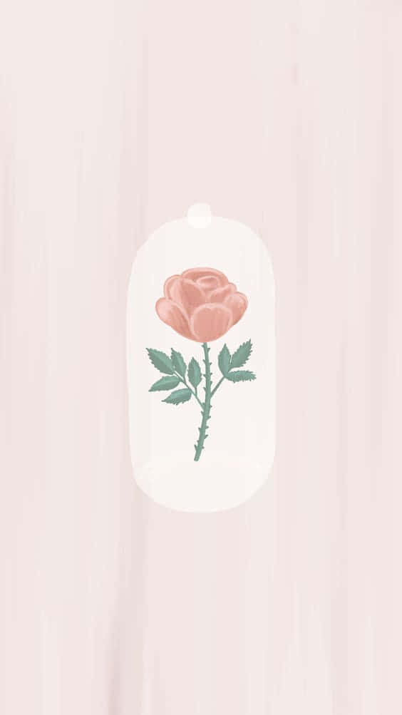 Ettdelikat Enkelt Blomster I Morgonsolen. Wallpaper