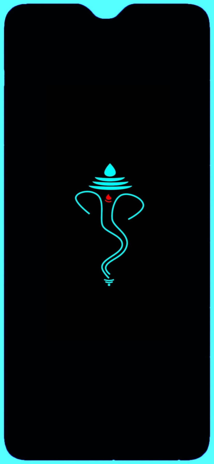 Simple Ganesh IPhone Icon Wallpaper