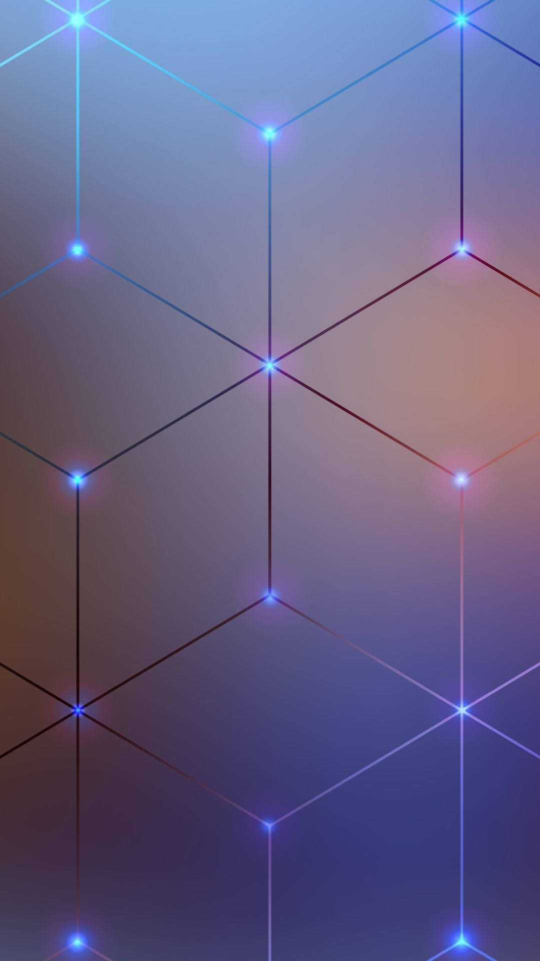 Simple Connected Dots Geometric Phone Wallpaper