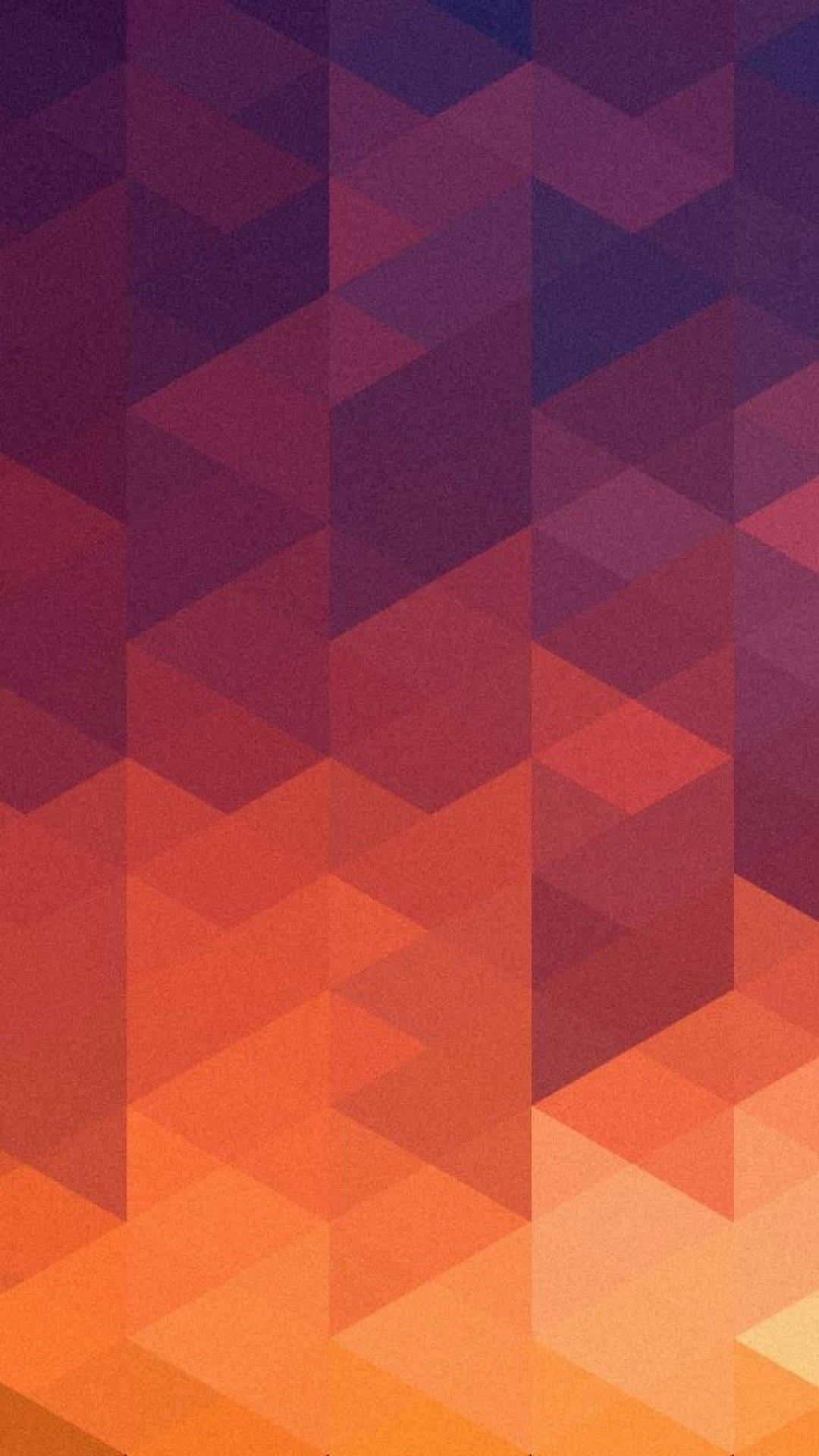Simple Dark Orange Geometric Phone Wallpaper