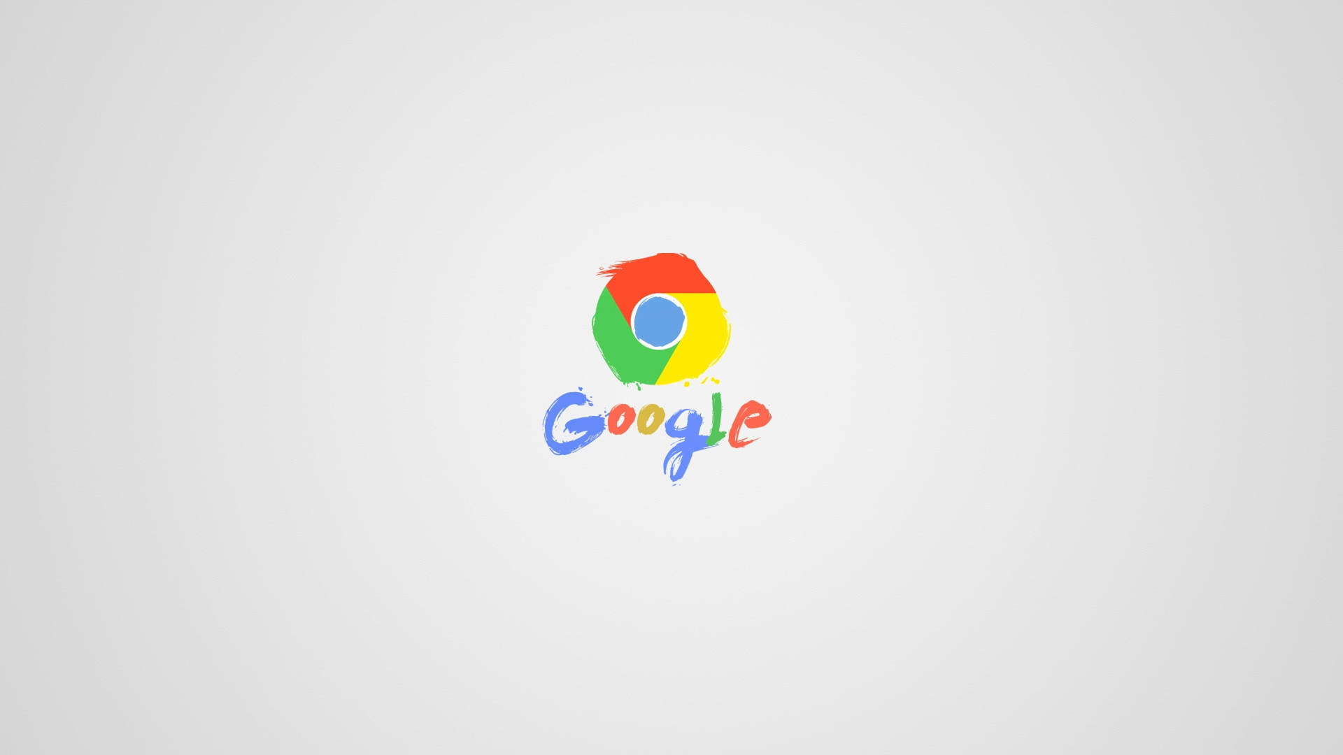 Simpel Google Chrome Paintbrush Art Wallpaper