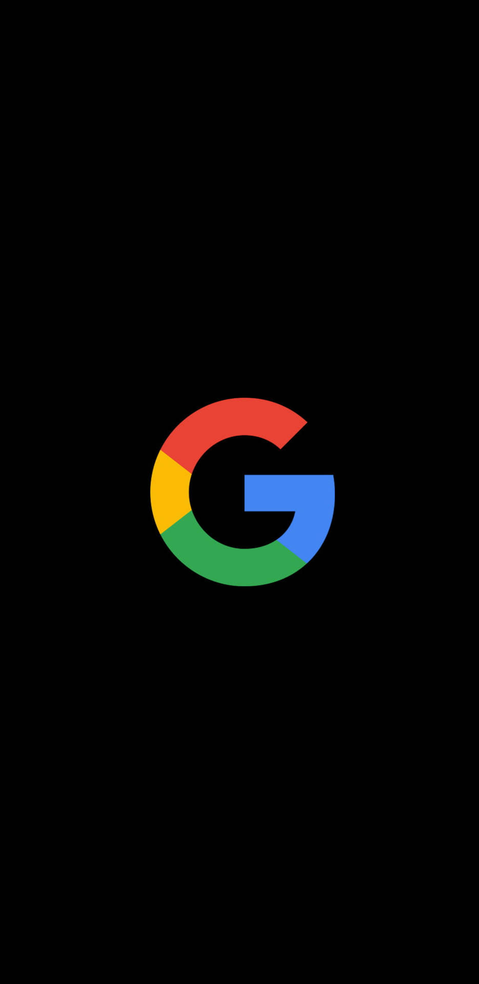 Einfaches2k Amoled Google-logo Wallpaper