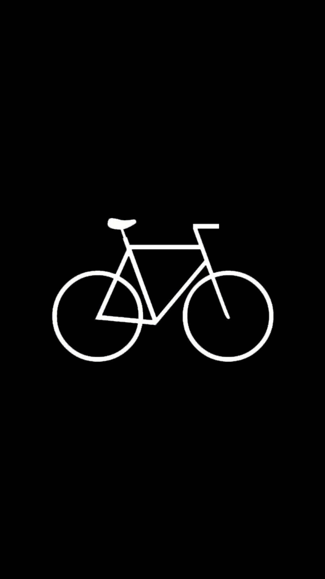 Einfacheshd-fahrrad In Schwarz Wallpaper