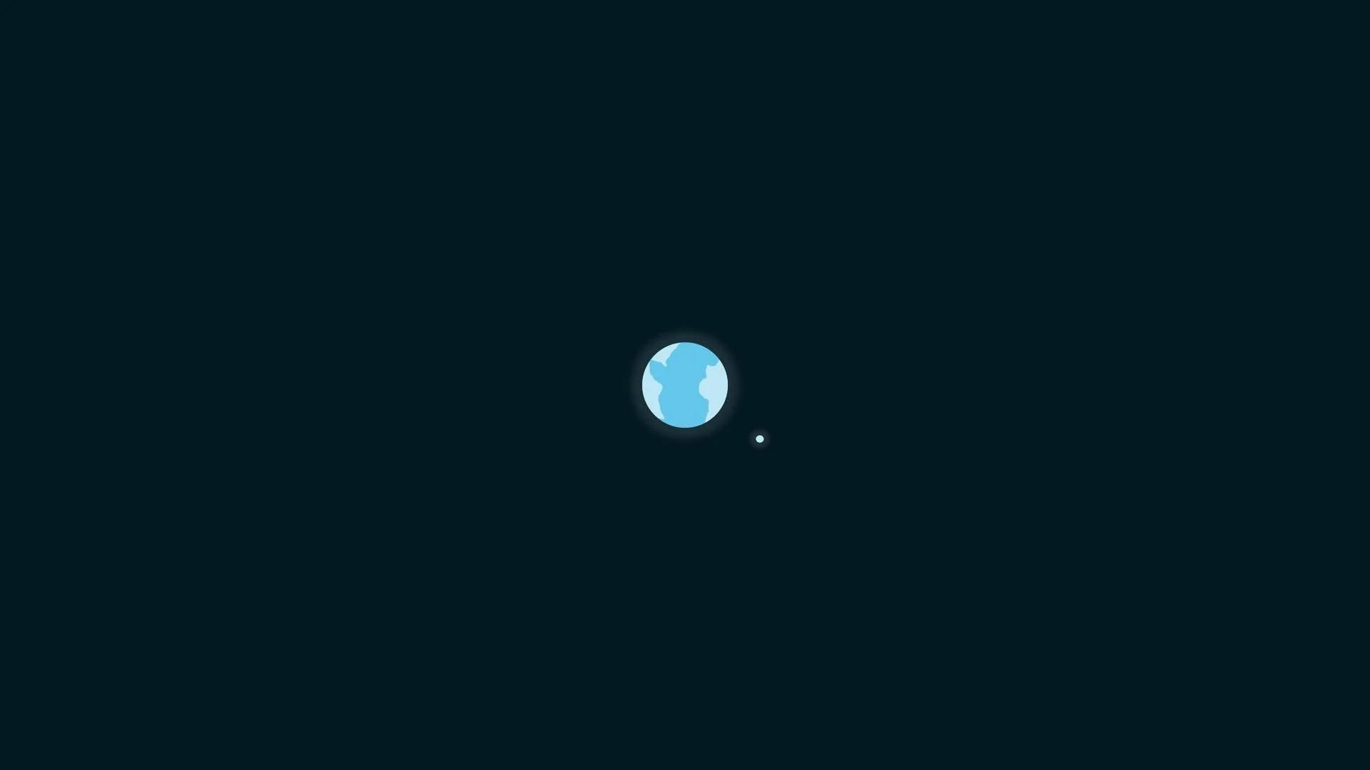 Sencillofondo De Pantalla Hd De La Tierra Y La Luna. Fondo de pantalla