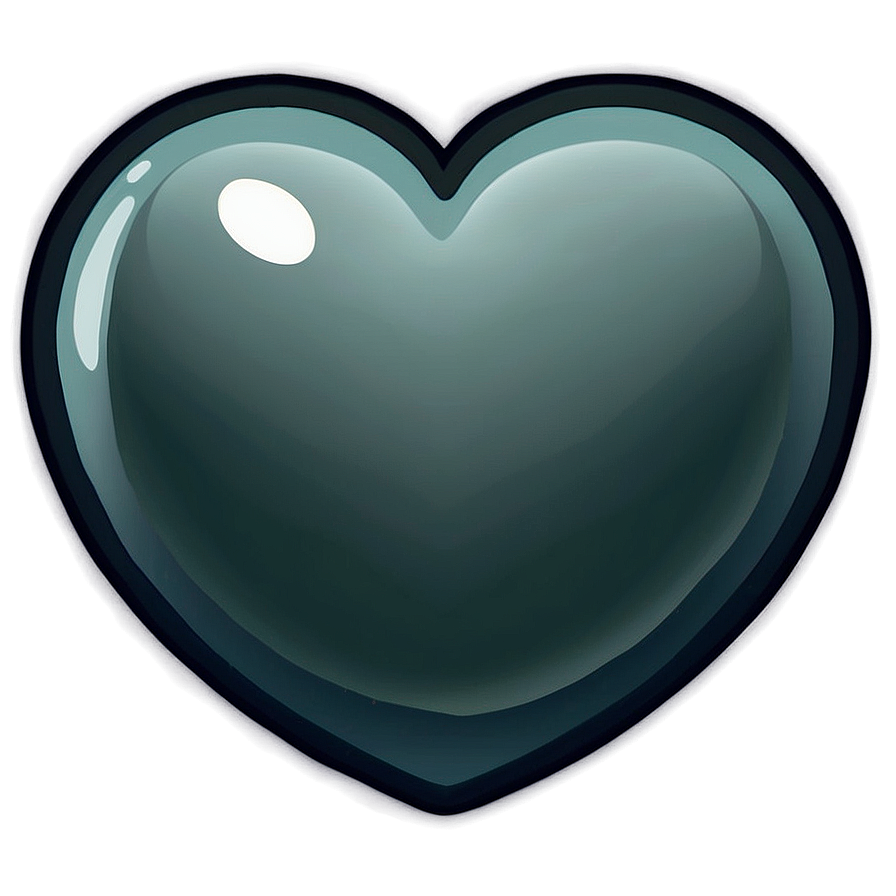 Simple Heart Emoji Transparent Illustration 3 PNG