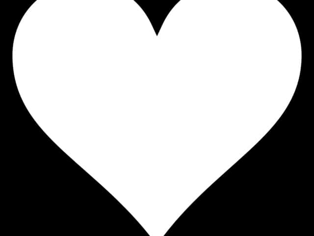Simple Heart Outline Graphic PNG