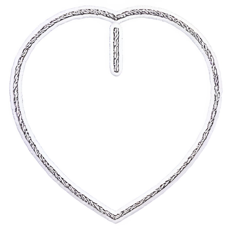 Simple Heart Outline Png 15 PNG