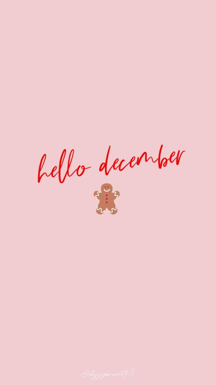 Simple Hello December Tumblr Iphone Wallpaper