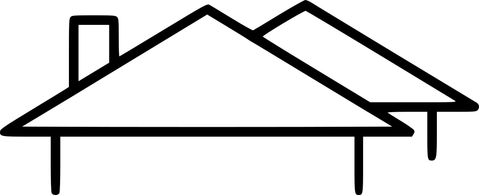 Simple House Roof Outline PNG