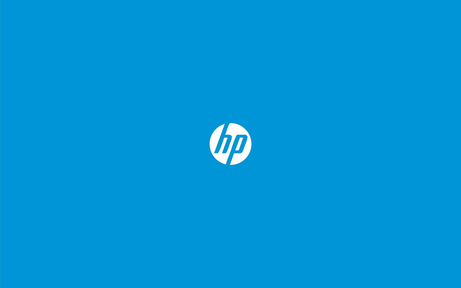 Simple Hp Laptop Logo Blue