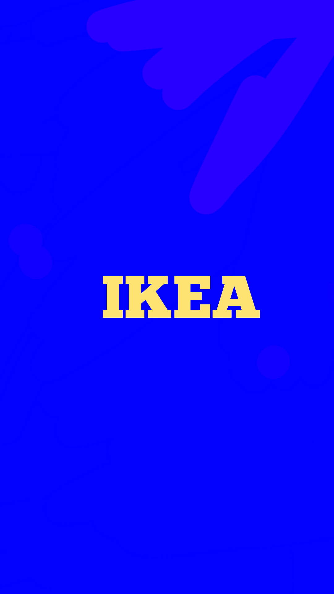 Logosimples Da Ikea Em Azul. Papel de Parede