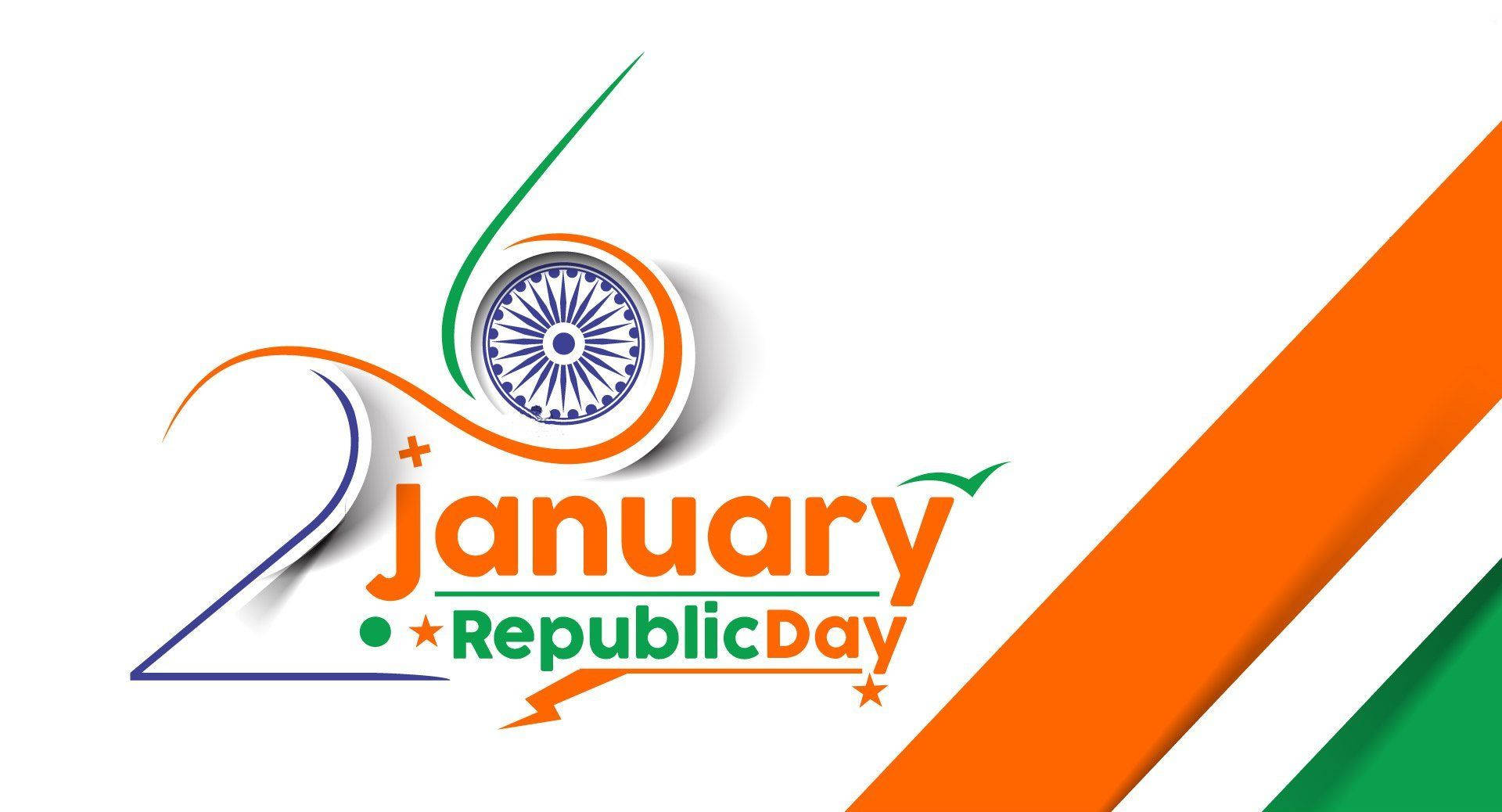 Simple India Republic Day 26 January Poster Design Wallpaper