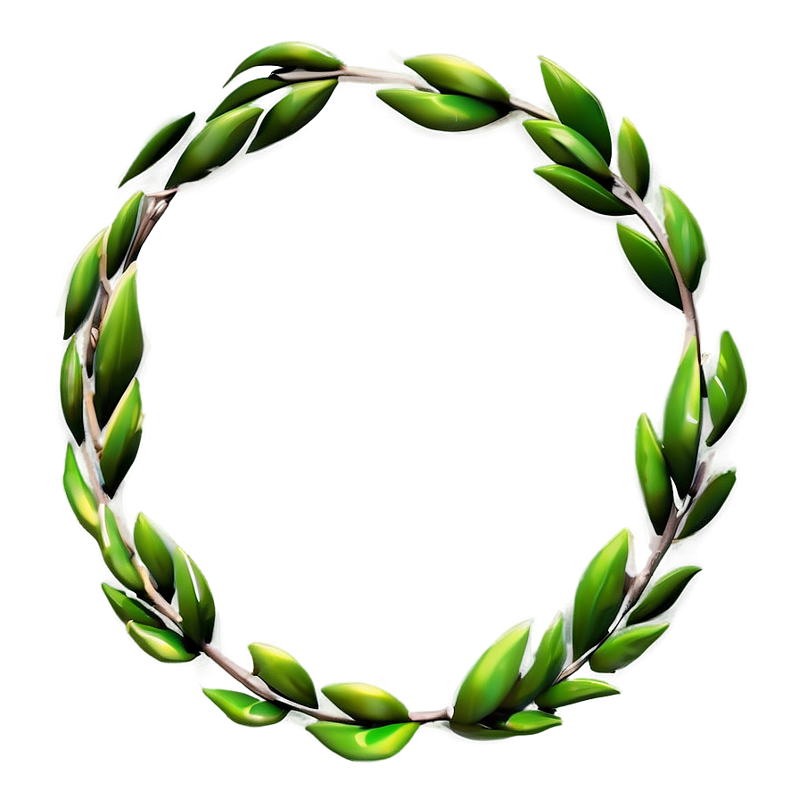 Simple Laurel Outline Png Njj49 PNG