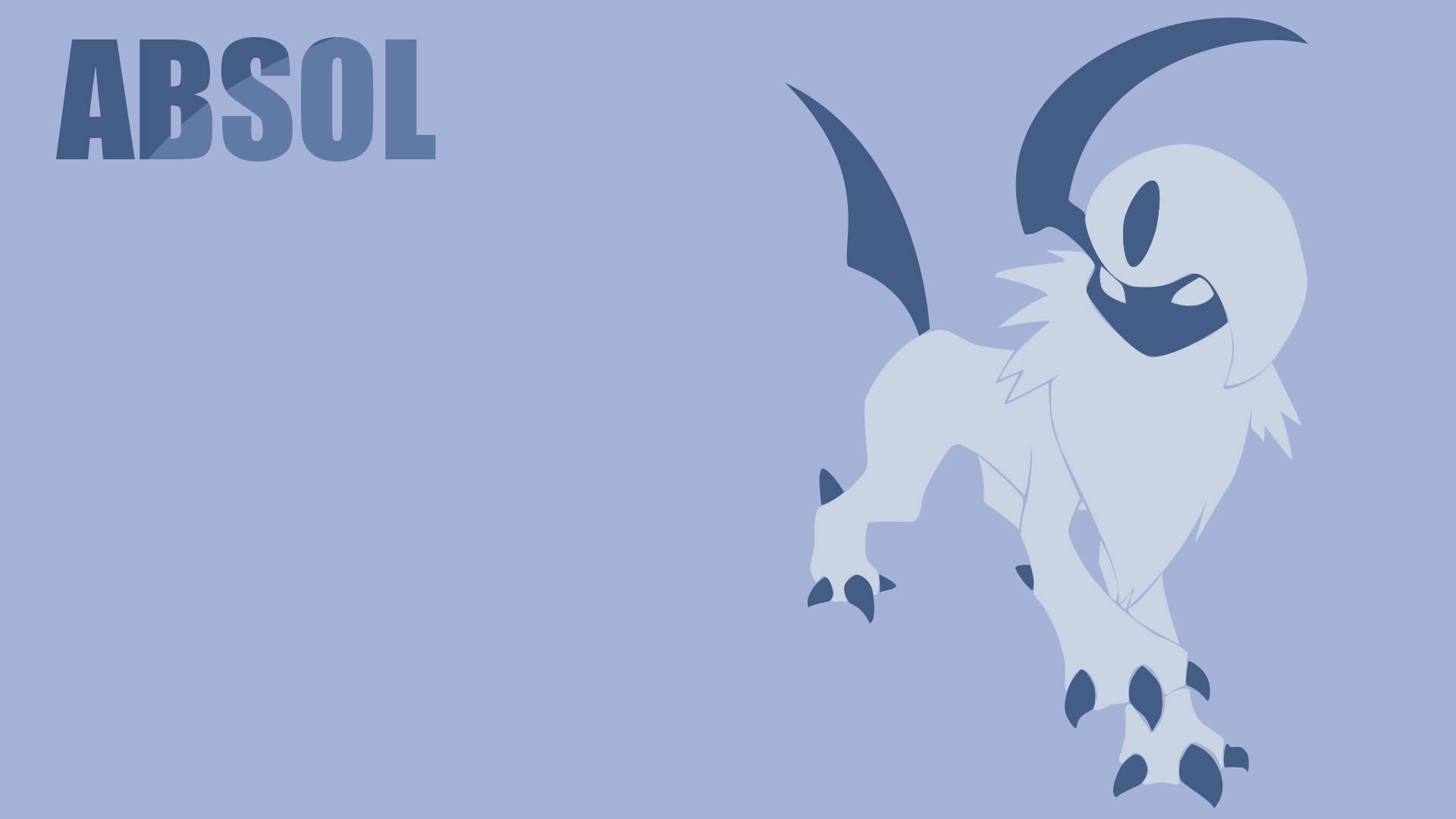 Simple Lavender Absol Background