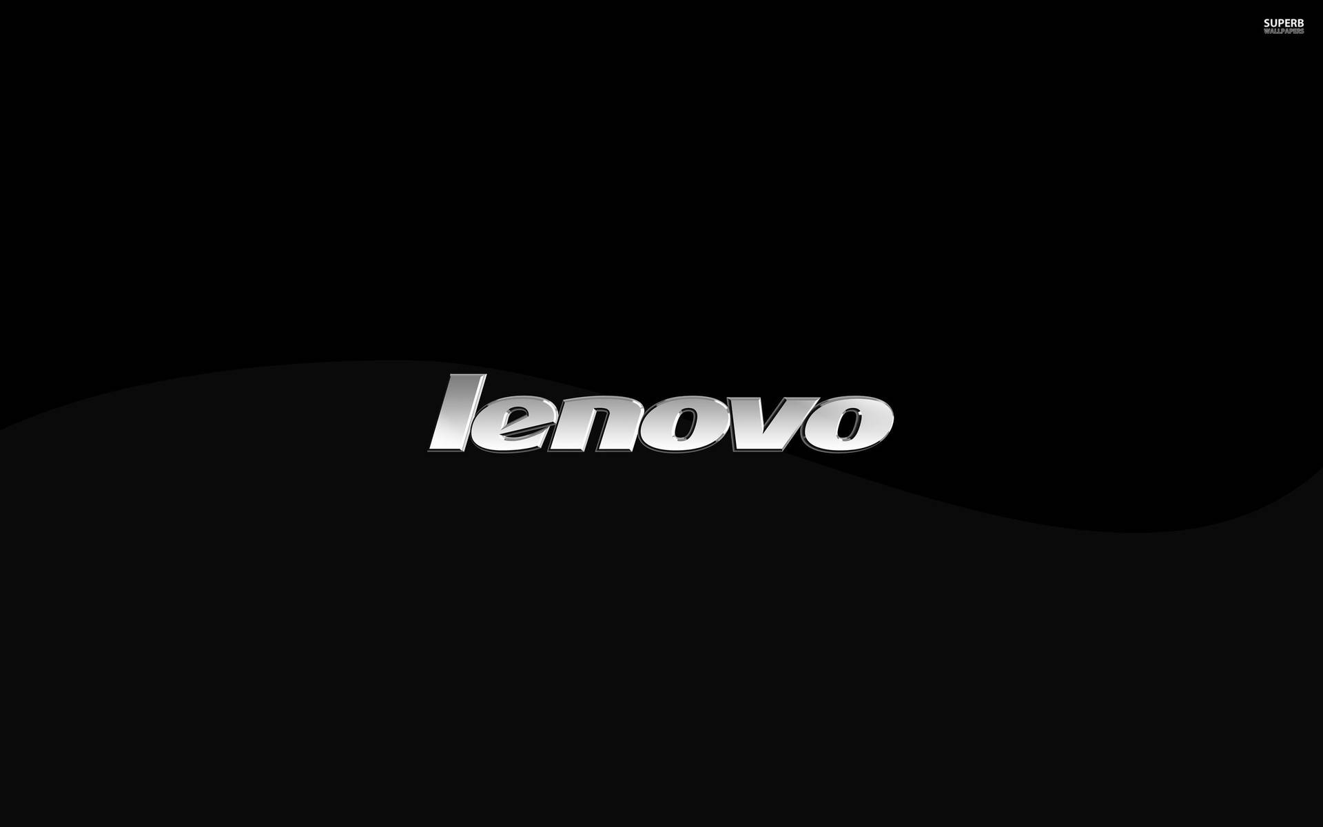 Enkel Lenovo officiel grå og sort geometrisk wallpaper Wallpaper