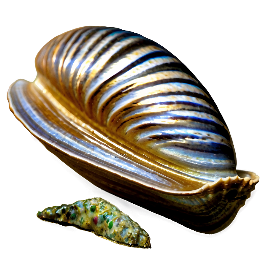 Simple Line Art Clam Png Det PNG