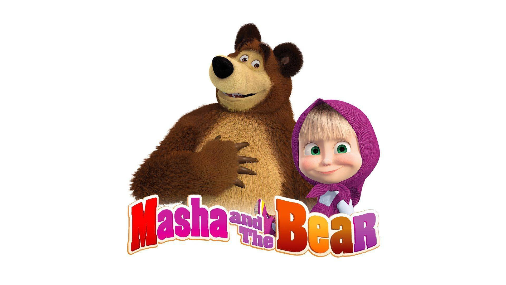 Simple Masha And The Bear Title Wallpaper