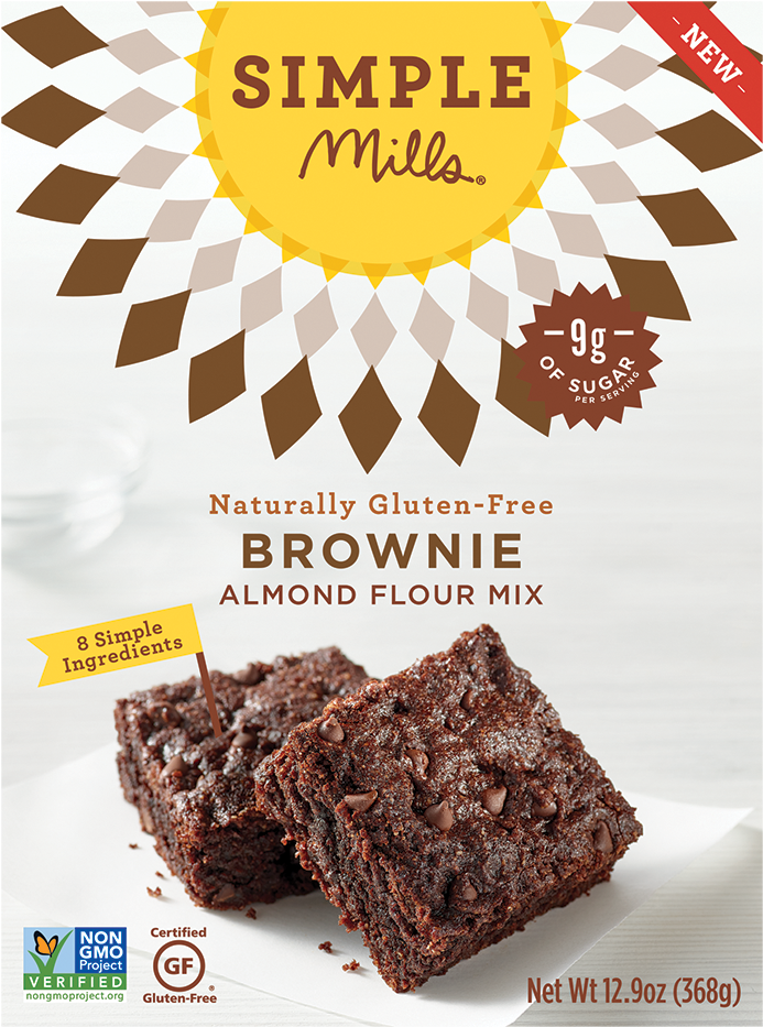 Simple Mills Gluten Free Brownie Mix Package PNG