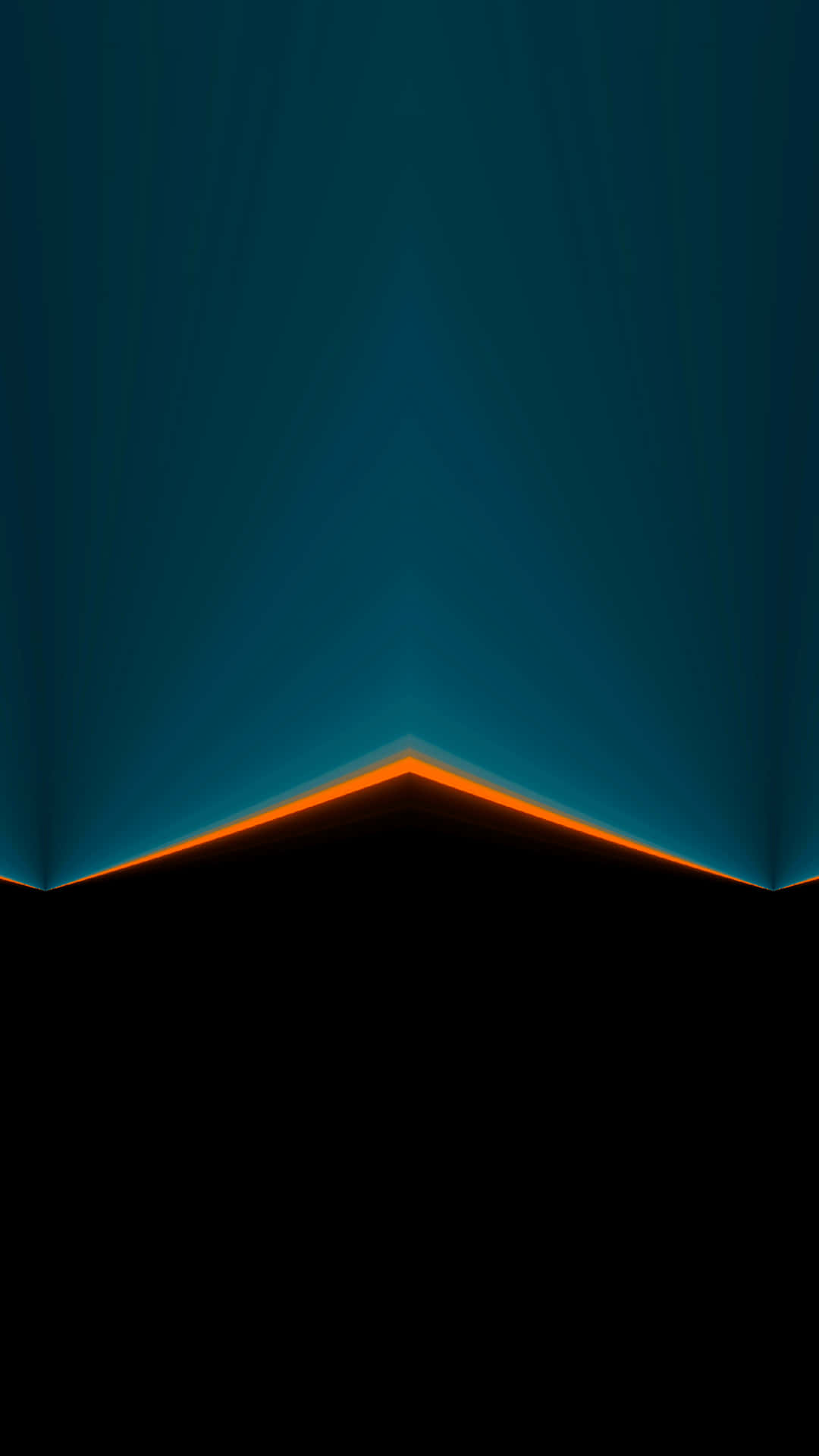 Einfachesminimalistisches Hintergrundbild Mit Blauen Und Schwarzen Bergen. Wallpaper