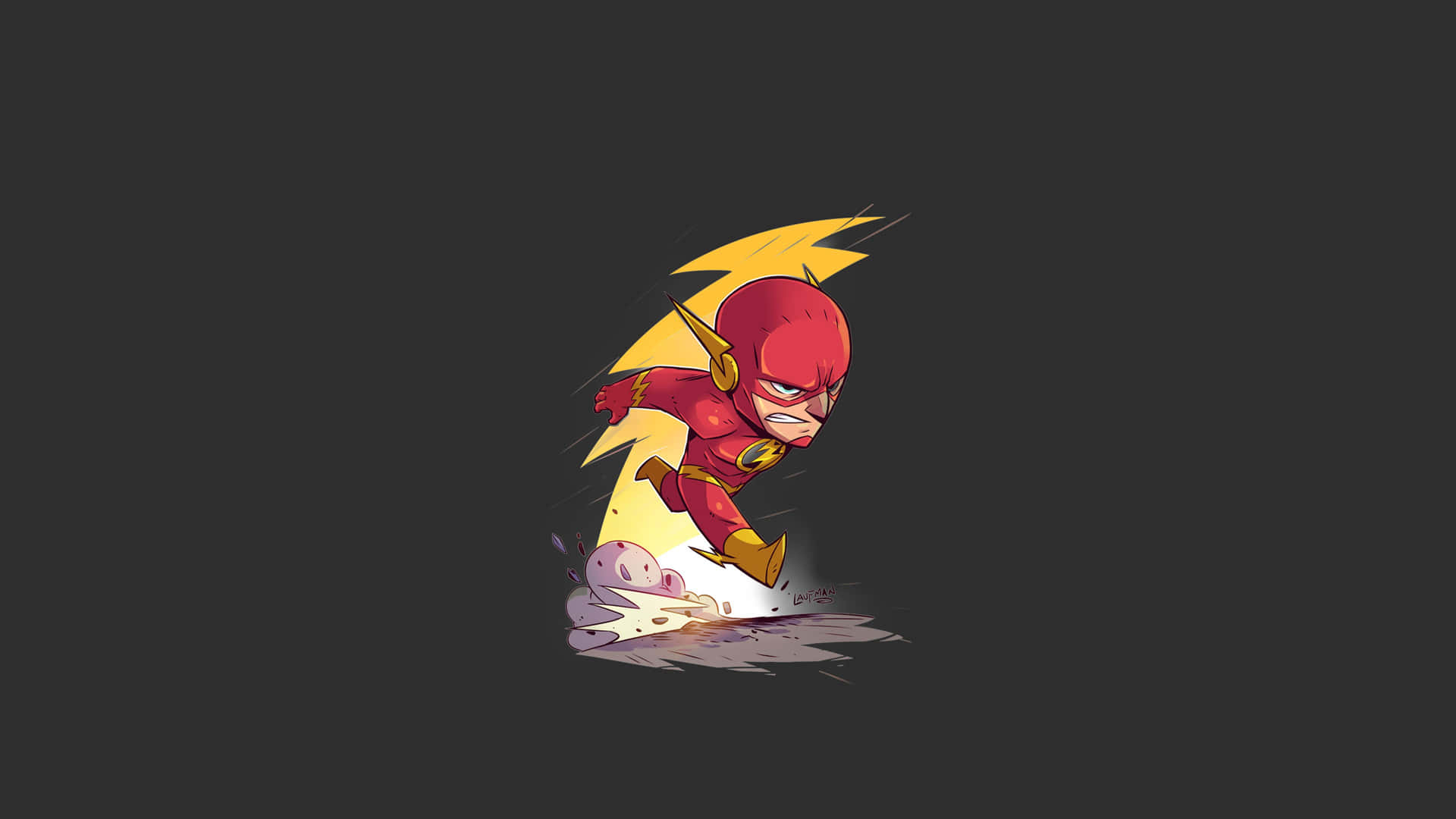 Enkelminimalistisk The Flash. Wallpaper