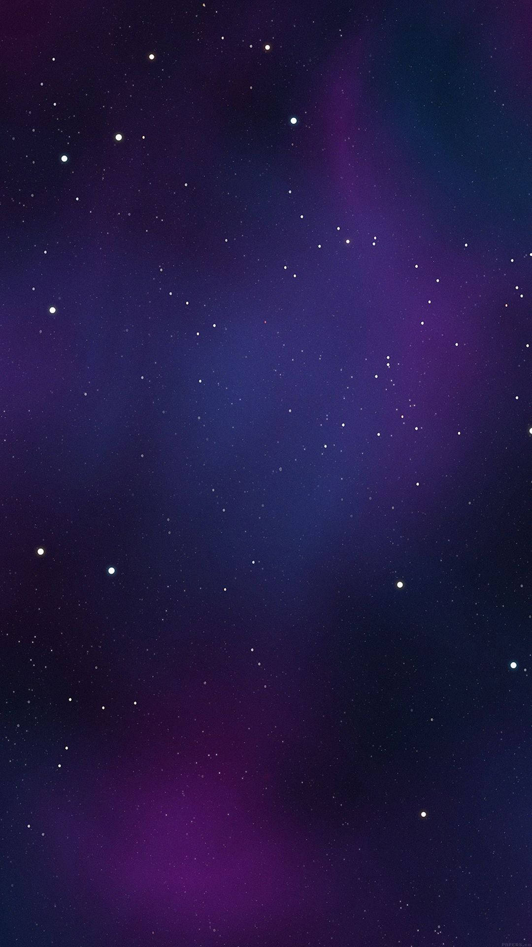 Simple Mørk Lilla Galaxy Wallpaper