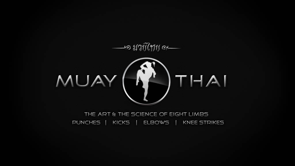 Muaythai Negro Simple. Fondo de pantalla