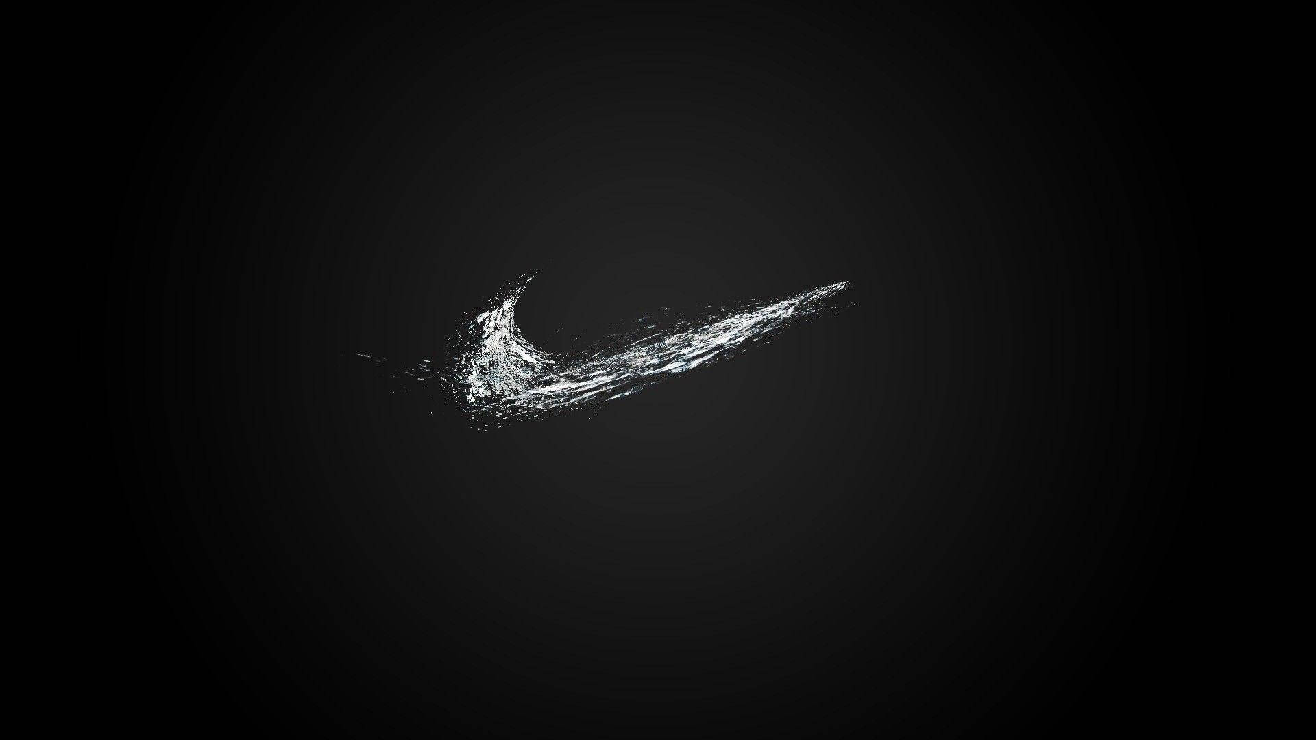 Simple Nike Logo Cool Black Stickman Looking At Computer
